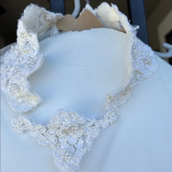 Vintage Elegant Ivory Wedding Dress with Train
size 2 - Picture 6 of 9